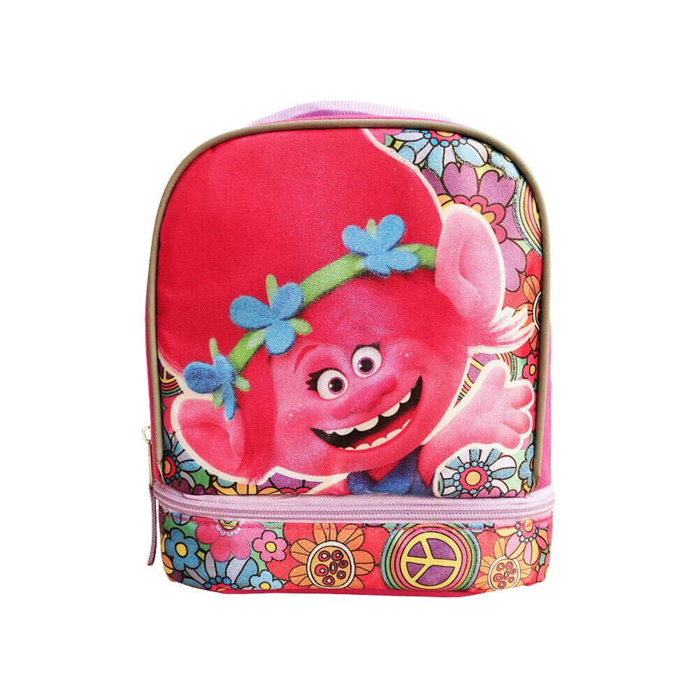 Trolls Dual-Chamber Travel Lunch Tote Bag Box- Lunch kit only
