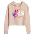 thumbnail image 1 of Trolls - Feel The Vibes Poppy - Juniors Cropped Pullover Hoodie, 1 of 5