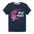 thumbnail image 1 of Trolls - Feel The Vibes - Toddler & Youth Short Sleeve Graphic T-Shirt, 1 of 5