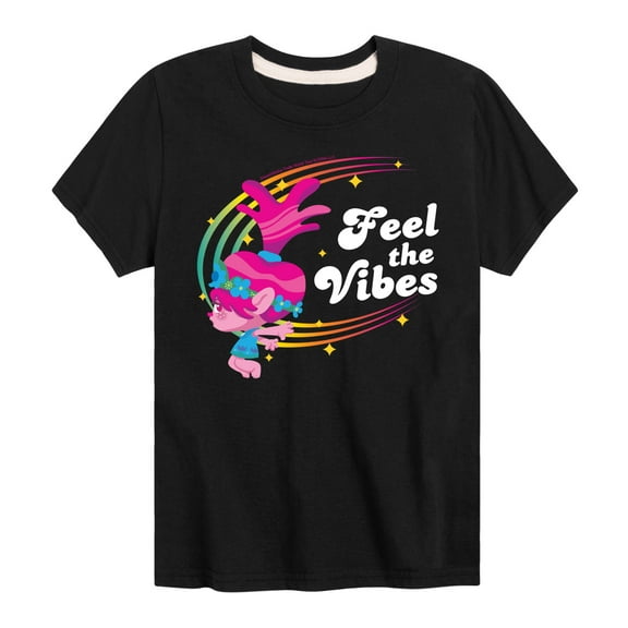 Trolls - Feel The Vibes - Toddler & Youth Short Sleeve Graphic T-Shirt