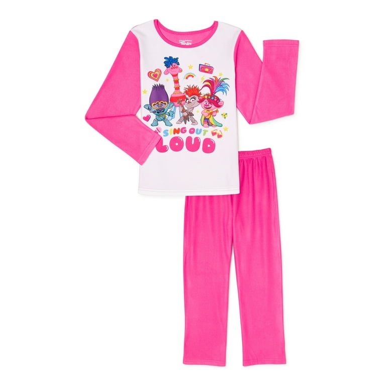 Trolls Girl s 6 12 Pajamas 2 Piece Set Walmart