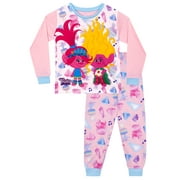 TROLLS Girls Poppy Pajamas Pink Sizes 4-10