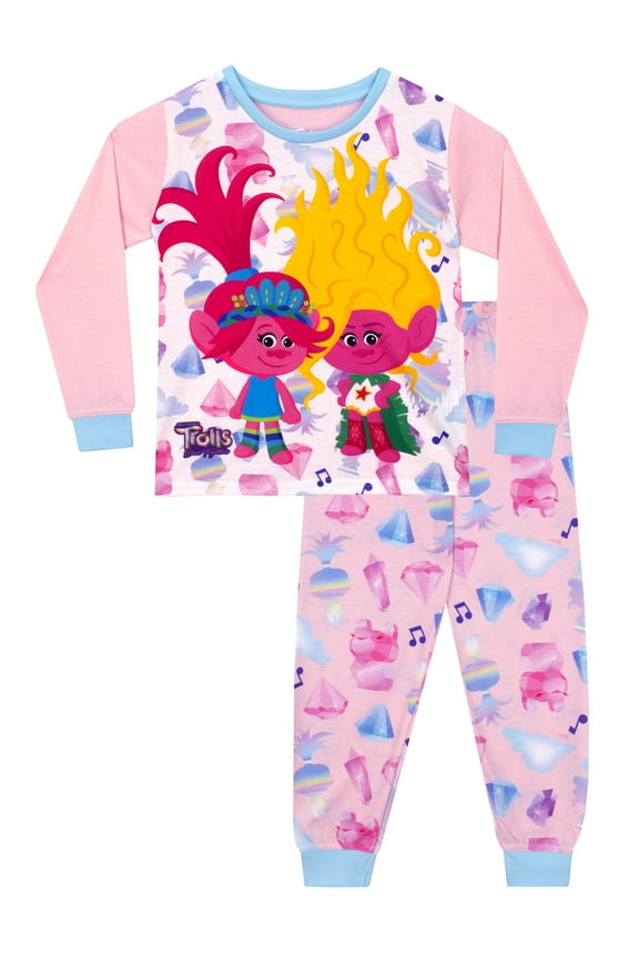 Girls Poppy Pajamas Pink Sizes 4-10