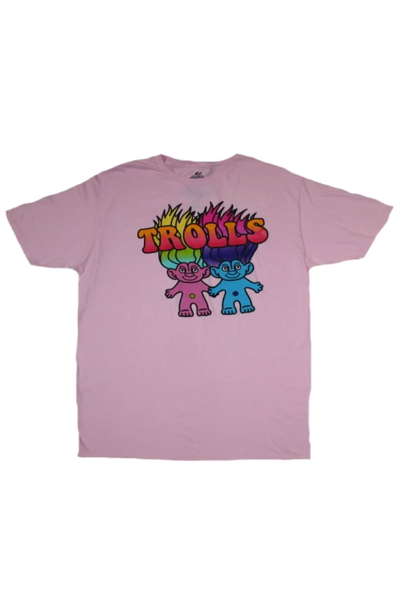 Good Luck Troll's Men's Pink T-Shirt (XL)