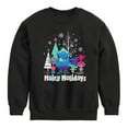 thumbnail image 1 of Trolls - Hairy Holidays Branch and Friends - Toddler & Youth Crewneck Fleece Sweatshirt, 1 of 5