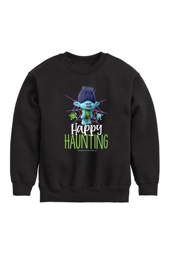 - Happy Haunting Branch - Toddler & Youth Crewneck Fleece Sweatshirt