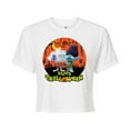 thumbnail image 1 of Trolls - Happy Trolloween Branch and Cloud Guy - Juniors Cropped Cotton Blend T-Shirt, 1 of 5