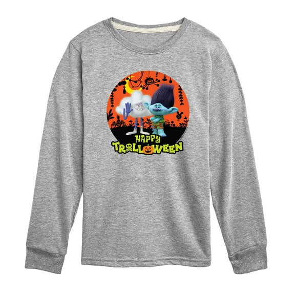Trolls - Happy Trolloween Branch and Cloud Guy - Toddler & Youth Long Sleeve Graphic T-Shirt