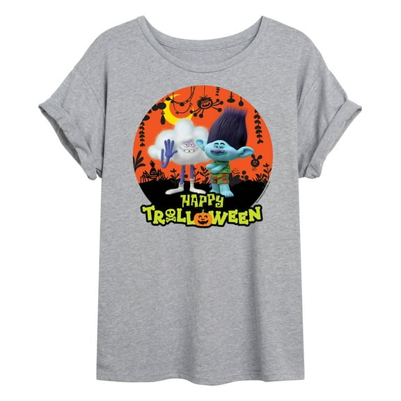 Trolls - Happy Trolloween Branch and Cloud Guy - Women's Oversized T-Shirt