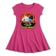 thumbnail image 1 of Trolls - Happy Trolloween Branch and Cloud Guy  - Toddler & Youth Girls Fit & Flare Dress, 1 of 4