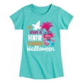 thumbnail image 1 of Trolls - Have A Hair Raising Halloween Poppy - Toddler & Youth Girls Short Sleeve Graphic T-Shirt, 1 of 5