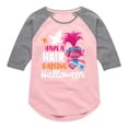 thumbnail image 1 of Trolls - Have A Hair Raising Halloween Poppy - Toddler & Youth Girls Raglan Graphic T-Shirt, 1 of 5