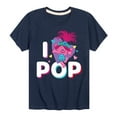 thumbnail image 1 of Trolls - I Love Pop Poppy - Toddler & Youth Short Sleeve Graphic T-Shirt, 1 of 5