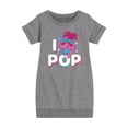 thumbnail image 1 of Trolls - I Love Pop Poppy - Toddler & Youth Girls Fleece Dress, 1 of 5
