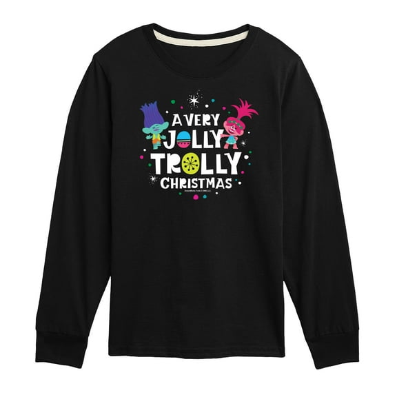 Trolls - Jolly Trolly Christmas Branch and Poppy - Toddler & Youth Long Sleeve Graphic T-Shirt
