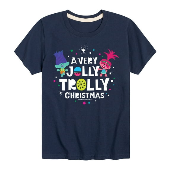 Trolls - Jolly Trolly Christmas - Toddler & Youth Short Sleeve Graphic T-Shirt