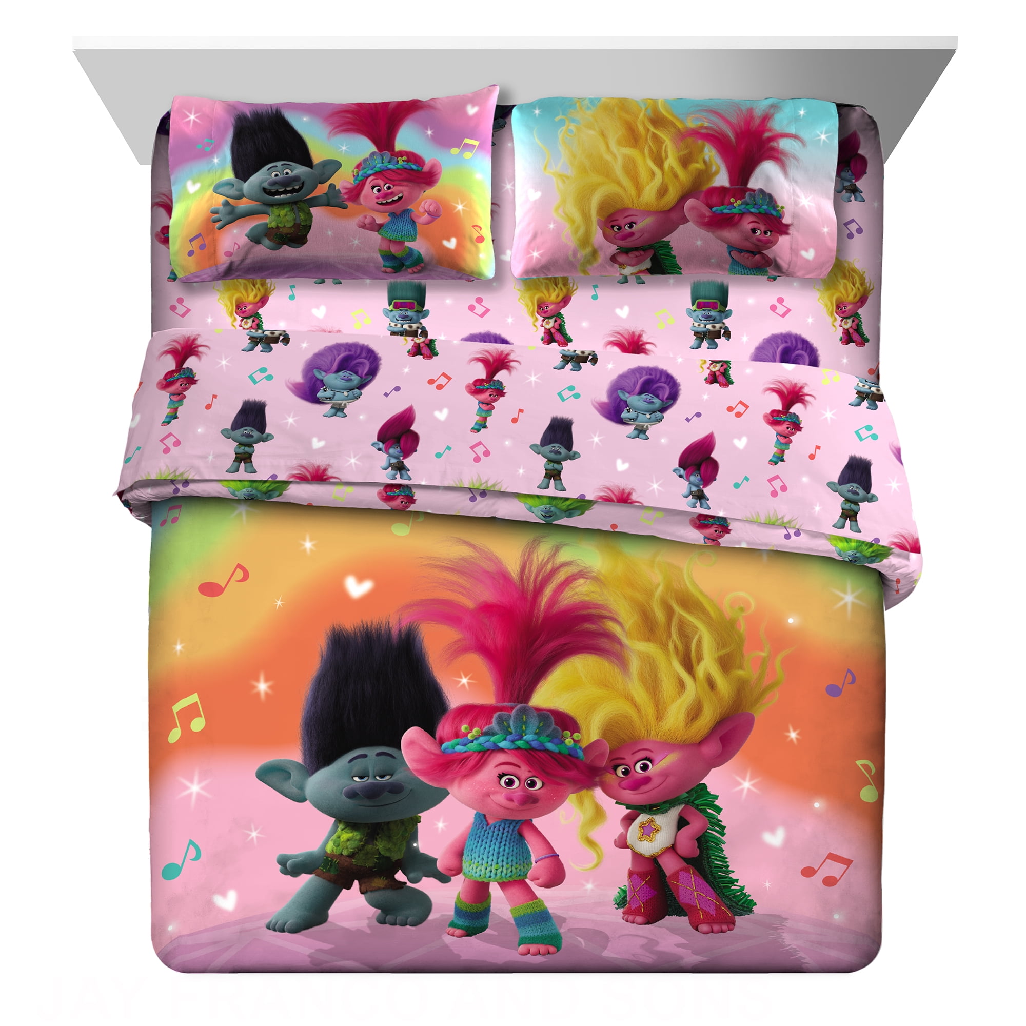 TROLLS シーツカバー 4点セット 新品 TROLLS シーツカバー 4点セット