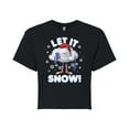 thumbnail image 1 of Trolls - Let It Snow Cloud Guy - Juniors Cropped Cotton Blend T-Shirt, 1 of 5