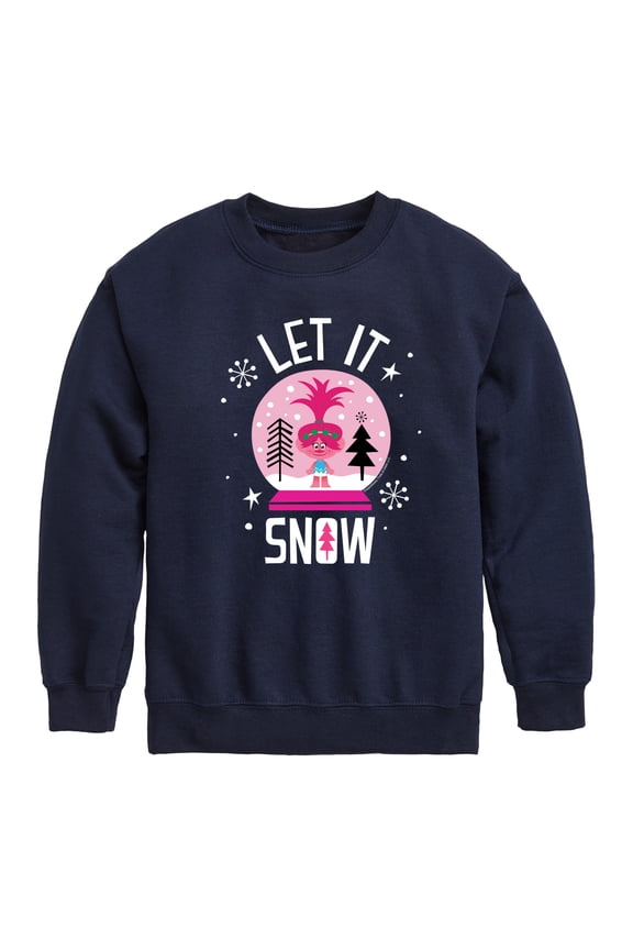 - Let It Snow Cloud Guy - Toddler & Youth Crewneck Fleece Sweatshirt