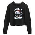 thumbnail image 1 of Trolls - Let It Snow Cloud Guy - Juniors Cropped Pullover Hoodie, 1 of 5