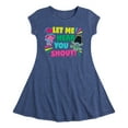 thumbnail image 1 of Trolls - Let Me Hear You Shout Poppy and Branch - Toddler & Youth Girls Fit & Flare Dress, 1 of 4