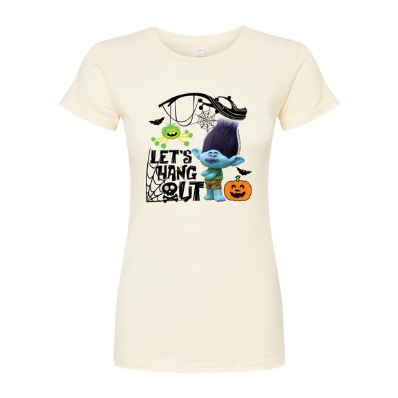 Trolls - Lets Hang Out Branch - Juniors Fitted Graphic T-Shirt