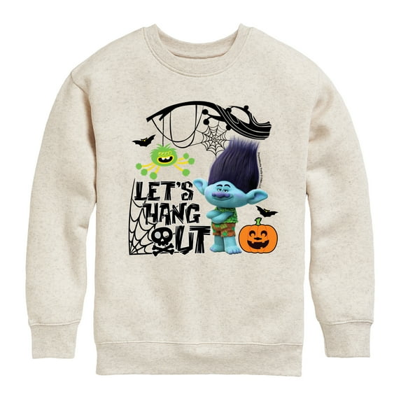 Trolls - Lets Hang Out Branch - Toddler & Youth Crewneck Fleece Sweatshirt