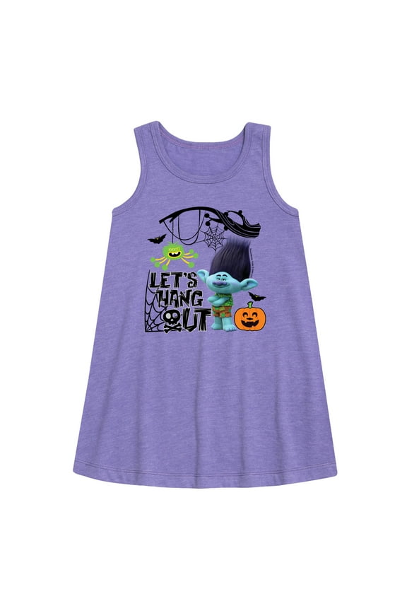 - Lets Hang Out Branch - Toddler & Youth Girls A-line Dress