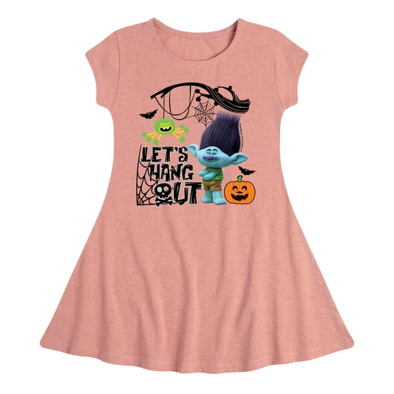 Trolls - Lets Hang Out - Toddler & Youth Girls Fit & Flare Dress