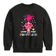 thumbnail image 1 of Trolls - Livin That Poppy Life - Toddler & Youth Crewneck Fleece Sweatshirt, 1 of 5
