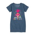 thumbnail image 1 of Trolls - Livin That Poppy Life - Toddler & Youth Girls Fleece Dress, 1 of 5