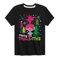 thumbnail image 1 of Trolls - Merry Trollsmas - Toddler & Youth Short Sleeve Graphic T-Shirt, 1 of 5
