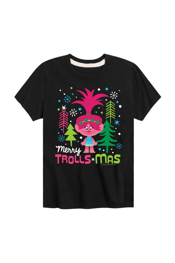 - Merry Trollsmas - Toddler & Youth Short Sleeve Graphic T-Shirt
