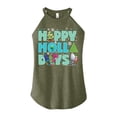 thumbnail image 1 of Trolls Movie - Christmas - Happy Holla Days - Poppy, Branch, & Guy Diamond - Juniors High Neck Tank Top, 1 of 4