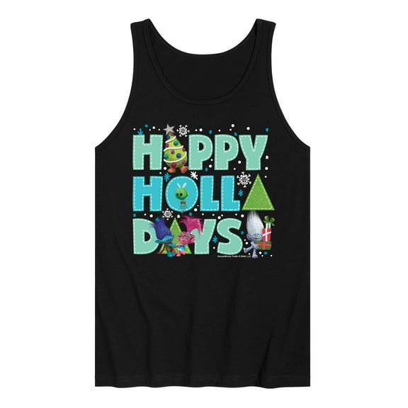 Trolls Movie - Christmas - Happy Holla Days - Poppy, Branch, & Guy Diamond - Men's Jersey Tank Top