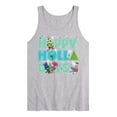 thumbnail image 1 of Trolls Movie - Christmas - Happy Holla Days - Poppy, Branch, & Guy Diamond - Men's Jersey Tank Top, 1 of 3