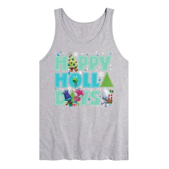 Trolls Movie - Christmas - Happy Holla Days - Poppy, Branch, & Guy Diamond - Men's Jersey Tank Top