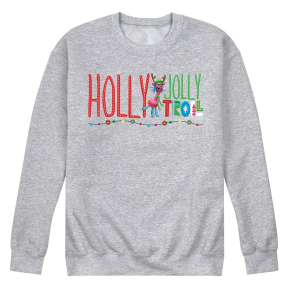 Trolls Movie - Christmas - Holly Jolly Troll - Cooper - Men's Crew Neck Fleece Pullover