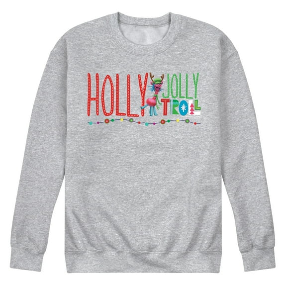 Trolls Movie - Christmas - Holly Jolly Troll - Cooper - Men's Crew Neck Fleece Pullover