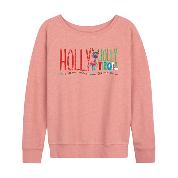 Trolls Movie - Christmas - Holly Jolly Troll - Cooper - Women's Lightweight French Terry Pullover
