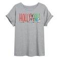 thumbnail image 1 of Trolls Movie - Christmas - Holly Jolly Troll - Cooper - Women's Oversized T-Shirt, 1 of 5