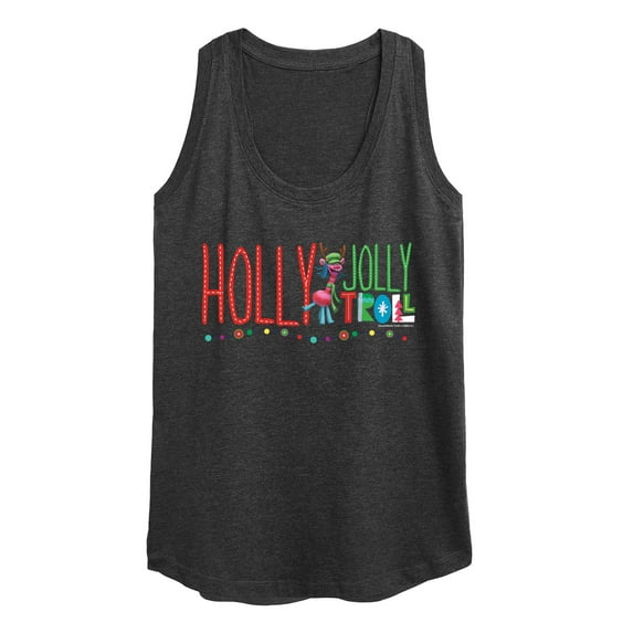 Trolls Movie - Christmas - Holly Jolly Troll - Cooper - Women's Racerback Tank Top