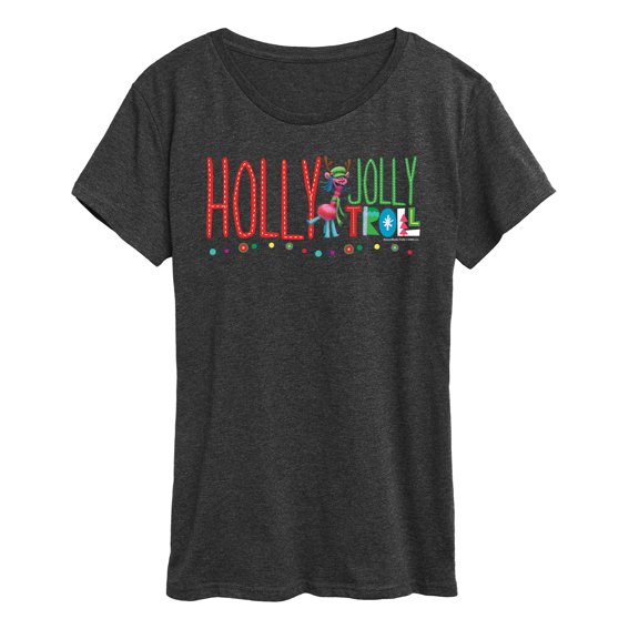 Trolls Movie - Christmas - Holly Jolly Troll - Cooper - Women's Short Sleeve Graphic T-Shirt