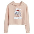 thumbnail image 1 of Trolls Movie - Christmas - Let It Snow - Cloud Guy - Juniors Cropped Pullover Hoodie, 1 of 5