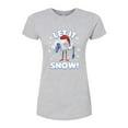 thumbnail image 1 of Trolls Movie - Christmas - Let It Snow - Cloud Guy - Juniors Fitted Graphic T-Shirt, 1 of 5