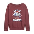 thumbnail image 1 of Trolls Movie - Christmas - Let It Snow - Cloud Guy - Women's Lightweight French Terry Long Sleeve Shirt, 1 of 4