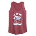 thumbnail image 1 of Trolls Movie - Christmas - Let It Snow - Cloud Guy - Women's Racerback Tank Top, 1 of 4