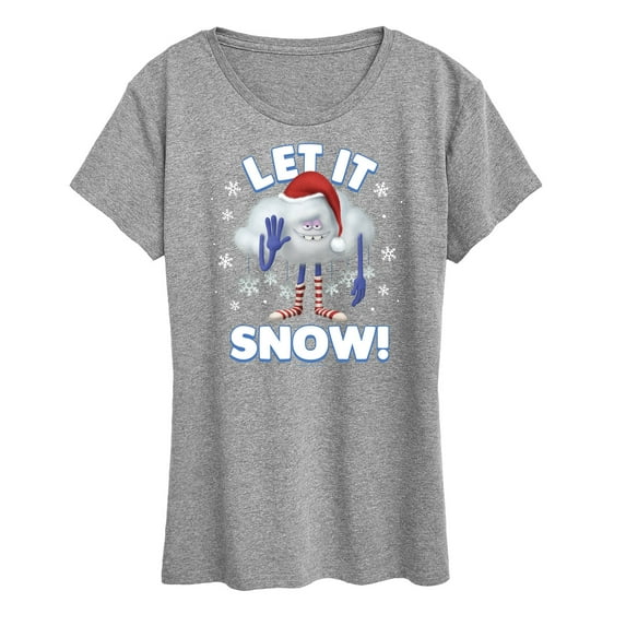 Trolls Movie - Christmas - Let It Snow - Cloud Guy - Women's Short Sleeve Graphic T-Shirt