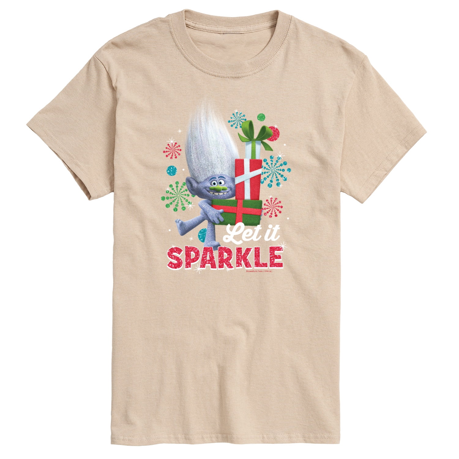 Trolls Movie Christmas Let It Sparkle Guy Diamond Men's Short