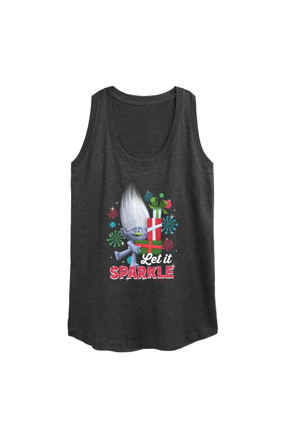 Trolls Movie - Christmas - Let It Sparkle - Guy Diamond - Women's Racerback Tank Top